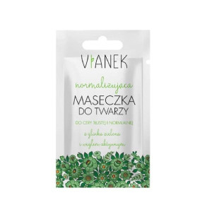 Vianek, normalizująca maseczka z glinką zieloną, 10 ml