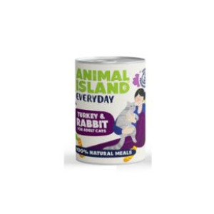 Animal Island Mokra Karma Everyday Dla Kota Indyk z Królikiem 400 g