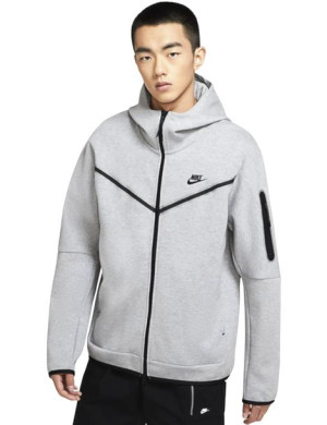 Bluza Nike Sportswear Tech Fleece kaptur szara S