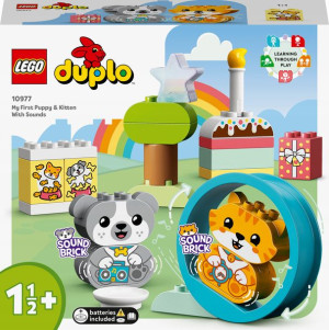LEGO Duplo - Szczeniak i Kotek z odgłosami 10977