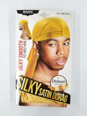 Durag Gold Złoty Jedwabiście Gładki