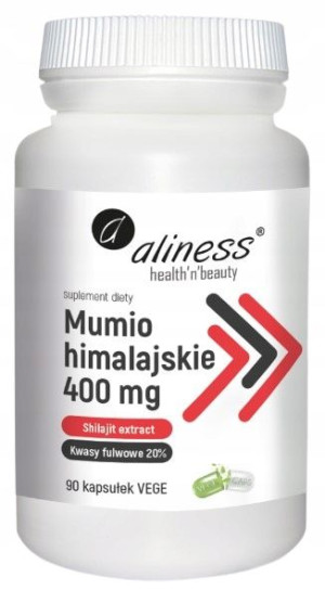 MUMIO himlajskie 400mg SHILAJIT EKSTRAKT Aliness