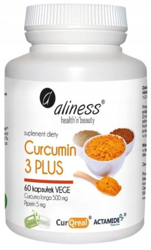 Aliness CURCUMIN i PIPERYNA turmeric KURKUMINA