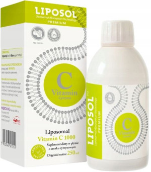 Liposomalna Witamina C1000 LIPOSOL smak cytrynowy
