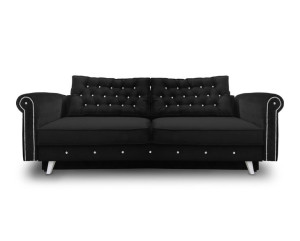 Sofa w stylu Glamour z kryształkami