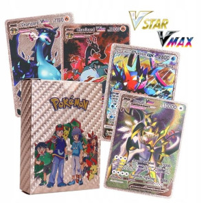 50 Sztuk Różowe Karty Pokemon