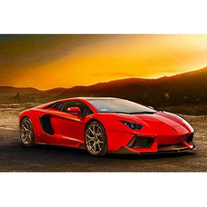 Malowanie po numerach Czerwone Lamborghini