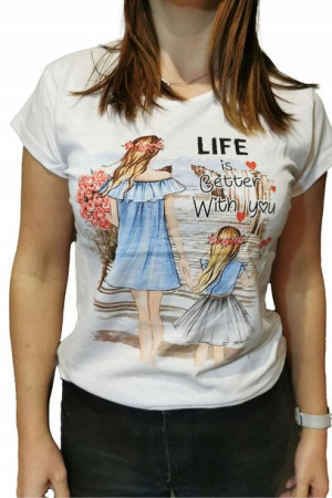 T-Shirt Koszulka Damska Glamour Bawełna M