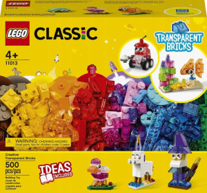 LEGO CLASSIC Kreatywne przezroczyste klocki 11013