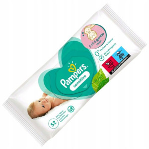 Pampers Sensitive Chusteczki Nawilżane Dzieci 52x