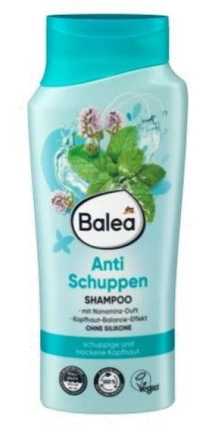 (DE) Balea, Szampon przeciwłupieżowy, 300ml (PRODUKT Z NIEMIEC)