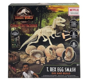 Jurassic World wykopaliska t-rex egg smash