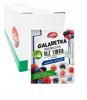 30x Bezglutenowa Galaretka bez cukru smak ow.leśne