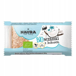 Naura Sezamki Bio z kokosem 27g