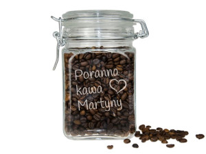 Słoik Dla Dziewczyny Na Kawę Herbatę Słodycze Z Grawerem Z Imieniem 1l Prez