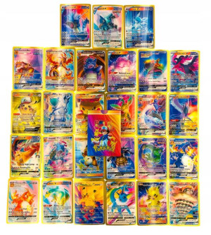 Kolorowe Karty Pokemon 3d Kolekcjonerskie 27szt