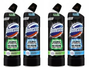 Domestos Zero Lime Blue Żel do WC zestaw 4x750ml