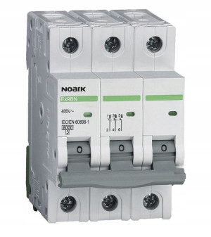 NOARK Wyłącznik nadprądowy 3-fazowy 3P C25A 6kA AC