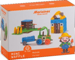 Klocki Konstrukcyjne Mini Wafle Rolnik 02561 Marioinex