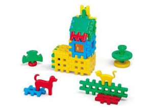 Klocki Konstrukcyjne Wafle Mały Domek 00987 Marioinex