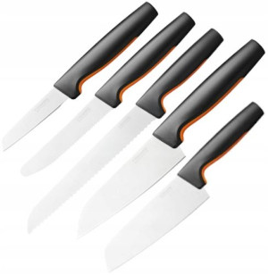 Fiskars Noże Kuchenne Functional Form 5 El (zestaw Z Nożem Do Pieczywa)