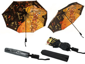 Parasol automatyczny, składany - G. Klimt, Adela (dekoracja pod spodem) (CA