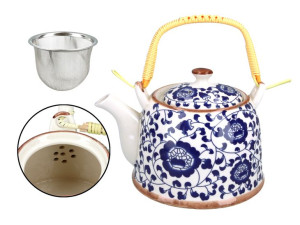Czajnik ceramiczny z zaparzaczem