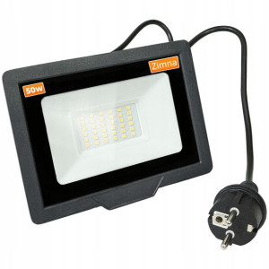 Halogen LED z Kablem 50W EKONOMICZNY BARWA ZIMNA