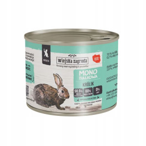 Wiejska Zagroda MONOPROTEINOWA kota KRÓLIK 200g
