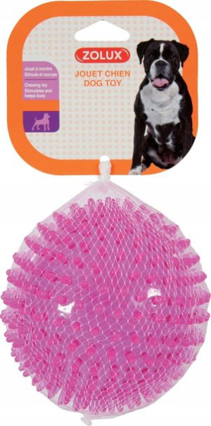 ZOLUX Zabawka TPR POP piłka z kolcami 13cm różowa
