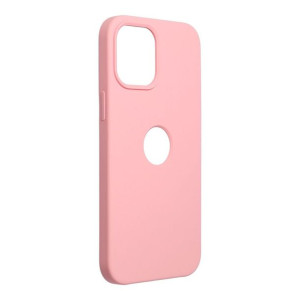 Futerał SILICONE PREMIUM do IPHONE 12 PRO MAX pudrowy róż (17) (z wycięciem