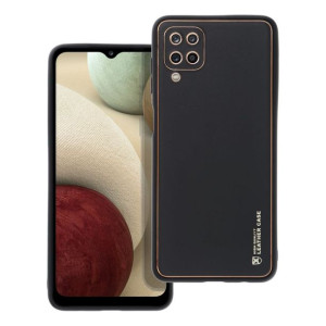 Futerał LEATHER Case skórzany do SAMSUNG Galaxy A12 czarny