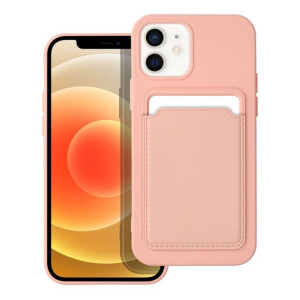 Futerał CARD CASE do IPHONE 12 / 12 Pro różowy