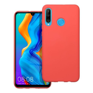Futerał SILICONE do HUAWEI P30 Lite brzoskwiniowy