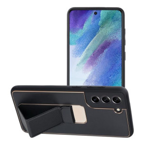 Futerał LEATHER Case Kickstand do SAMSUNG Galaxy S21 FE czarny