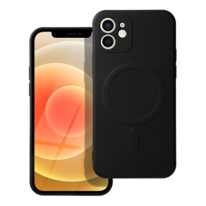 Futerał Silicone Mag Cover do IPHONE 12 czarny
