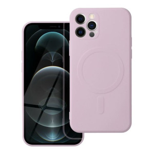 Futerał Silicone Mag Cover do IPHONE 12 PRO MAX różowy