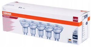 5x Żarówka LED GU10 4.3W = 50W 350lm OSRAM 4000K