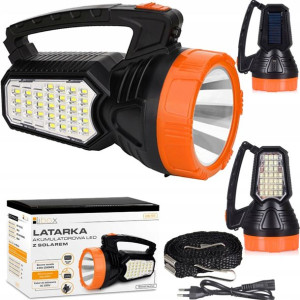 Latarka Szperacz Led Akumulatorowa Z Solarem