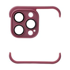 Futerał MINI BUMPERS z ochroną wyspy aparatu do IPHONE 13 PRO wiśniowy