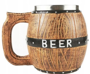 Kufel Kubek Drewniany Beer Prezent Dla Niego Męski