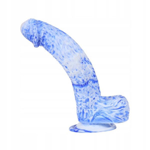 Penis Z Jadrami Czarny Dildo Z Przyssawka