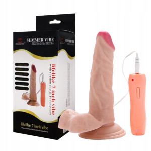 Realistyczny członek z wibracjami 10 Dildo penis
