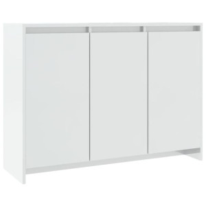 Szafka, wysoki połysk, biała, 102x33x75 cm, płyta wiórowa