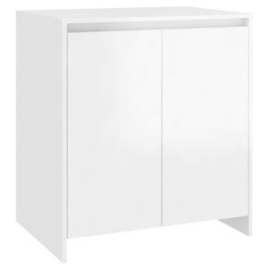 Szafka, biała z połyskiem, 70x41x75 cm, materiał drewnopochodny