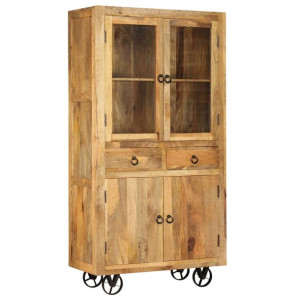 Kredens z litego drewna mango, 95 x 45 x 185 cm