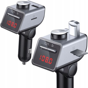 Transmiter Samochodowy Fm Mp3 Ladowarka Usb 2.1a