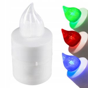 Wodoodporny Znicz Dioda Rgb Wkład 180dni Świeczka