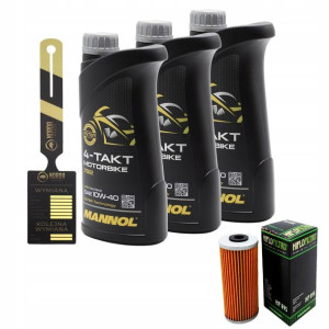 Olej Mannol 7812 Motorbike 4T 10w40 3L HF895 HIFLO
