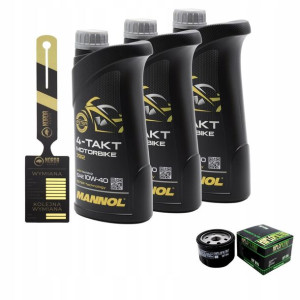 Olej Mannol 7812 Motorbike 4T 10w40 3L HF896 HIFLO